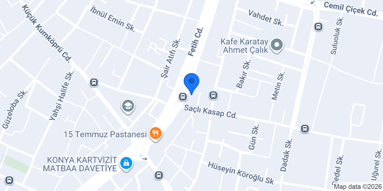 Simit co Fetih caddesi konumu