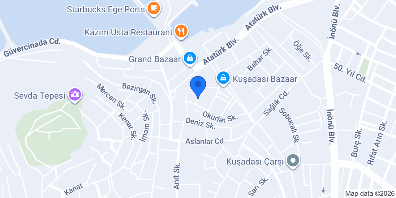 Villa Ephesus Hotel konumu