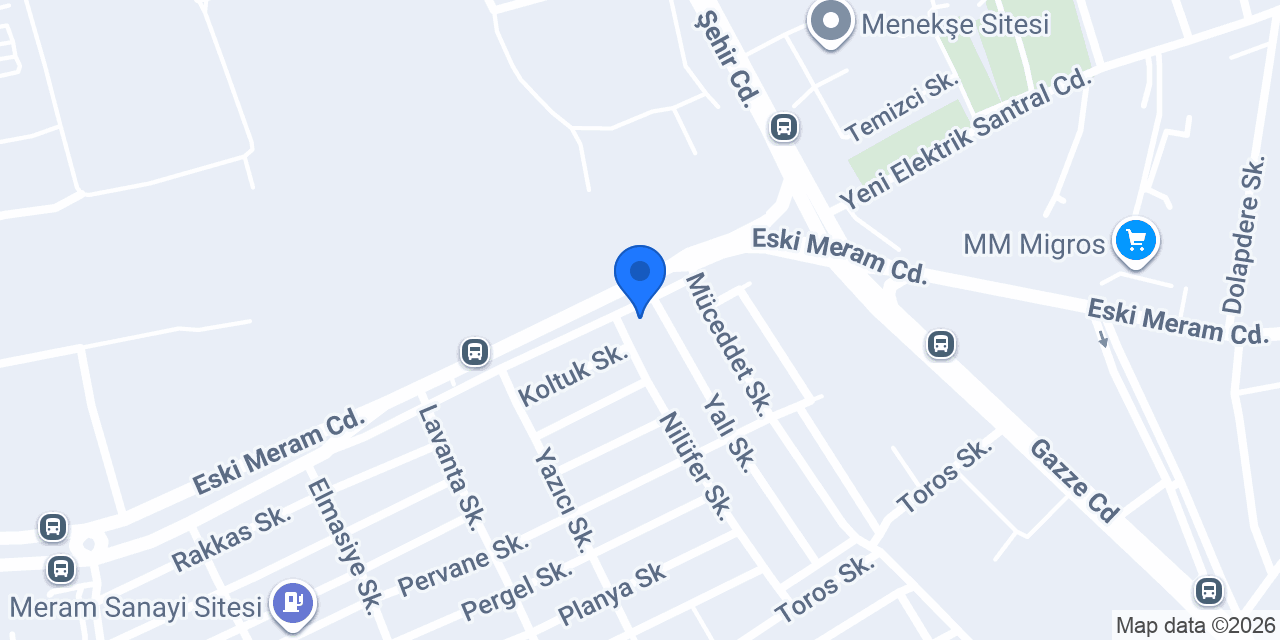 Konzade Endüstriyel Mutfak konumu