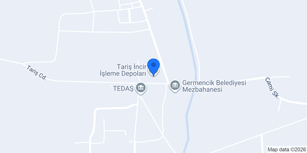 Tariş İncir İşleme Depoları konumu