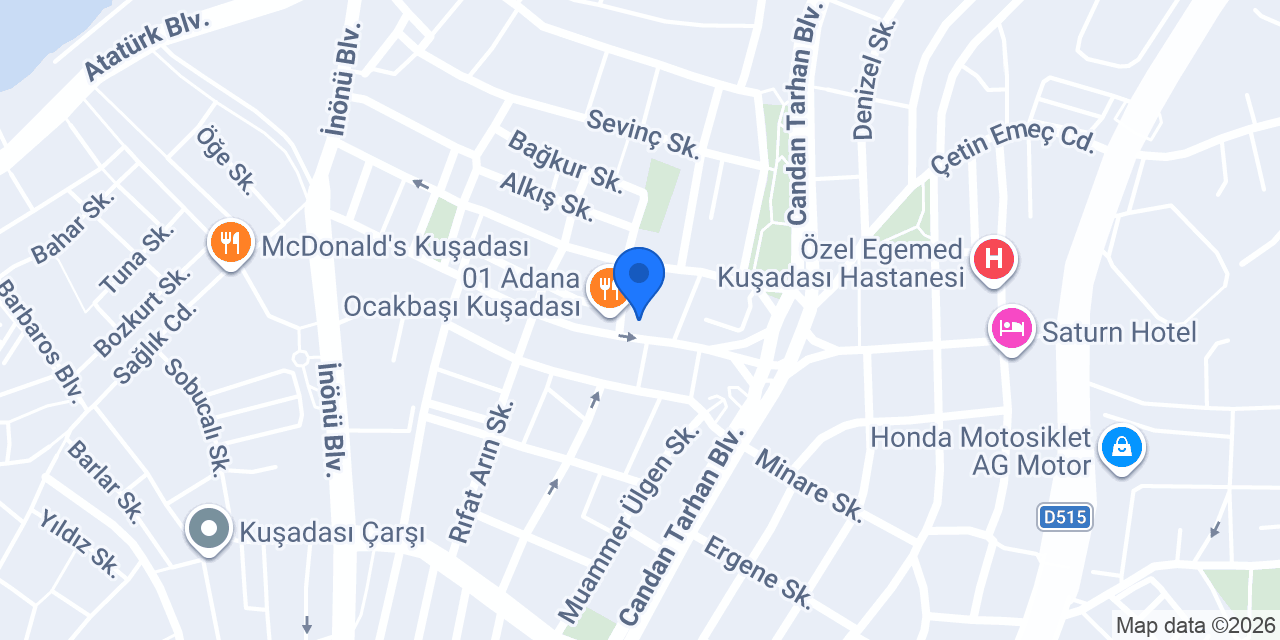 Hikmethan Otel konumu