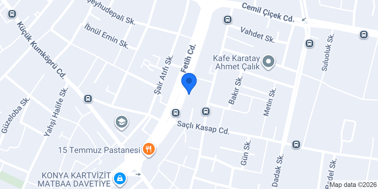 Karatay Ceylan Sürücü Kursu konumu