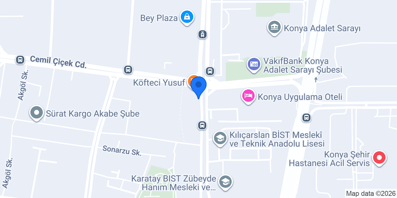 MR.SİMİTMAX KONYA ADLIYE ŞUBESİ konumu