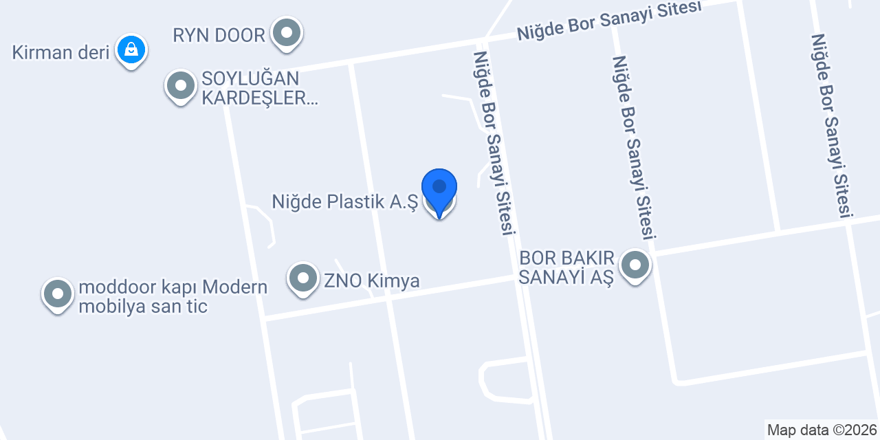 Niğde Plastik A.Ş konumu