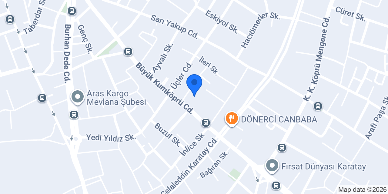 Karatay Halı Saha Mengene konumu