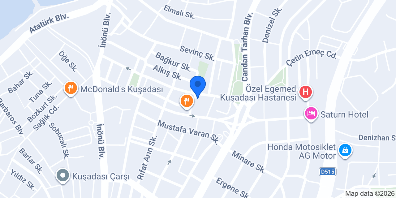 PINARIN MUTFAĞI KUŞADASI konumu
