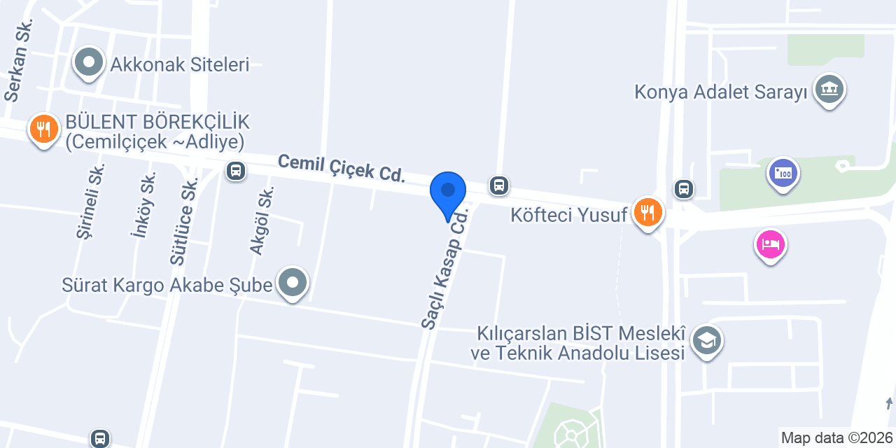 Av. Osman DİPİ Hukuk Bürosu konumu