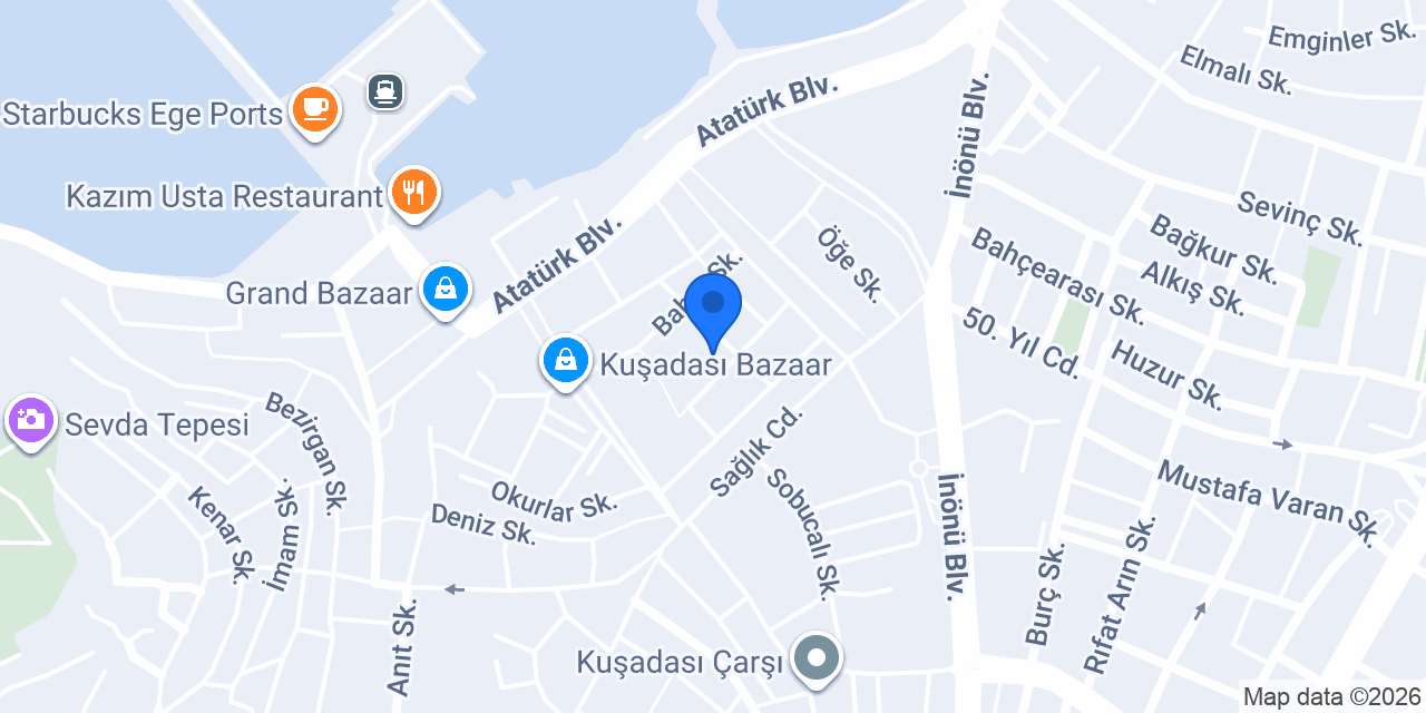 Blue Bunny Kuşadası konumu