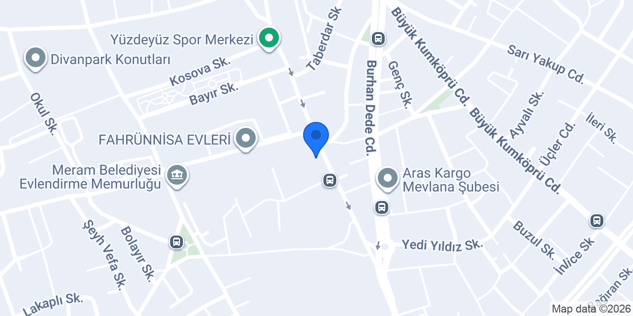 Terzi Hevaş Tekstil konumu