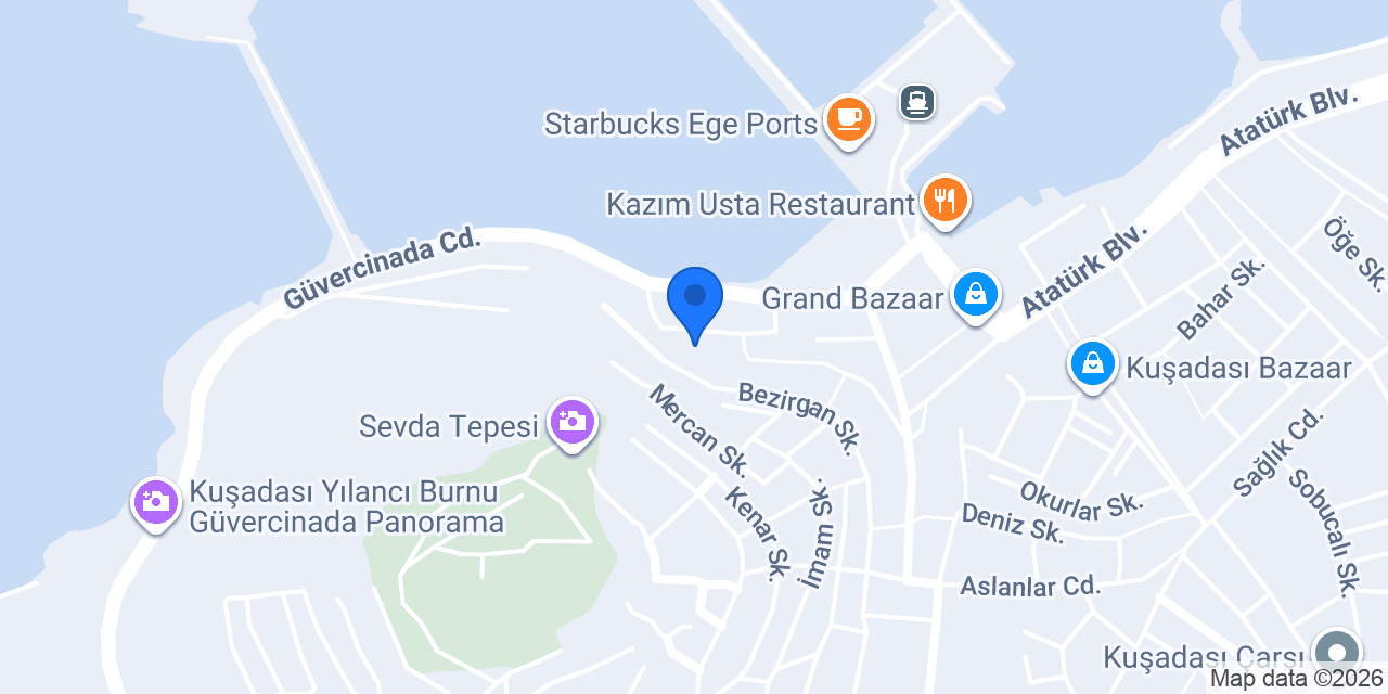 HOTEL STELLA KUŞADASI konumu