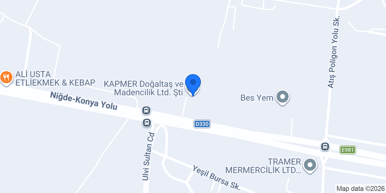 SAFMER MADENCİLİK A. Ş. konumu