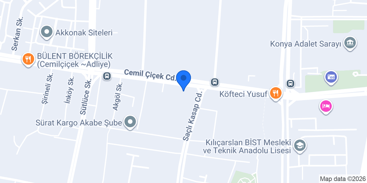 Karatay Plaza A2 Blok konumu