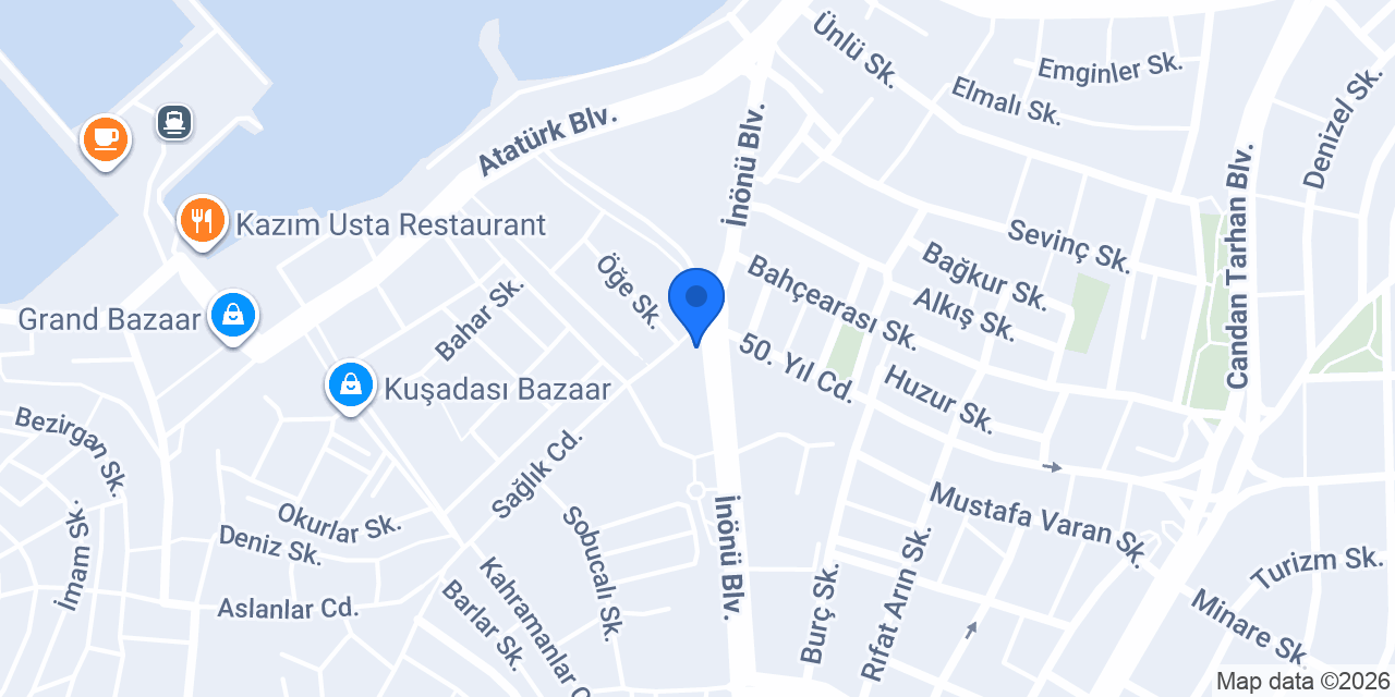 B Smile Studio Kusadasi konumu