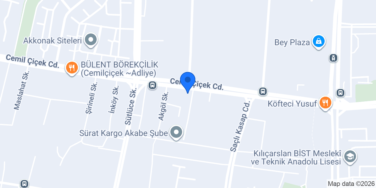 Maydonoz Döner Karatay Adliye konumu