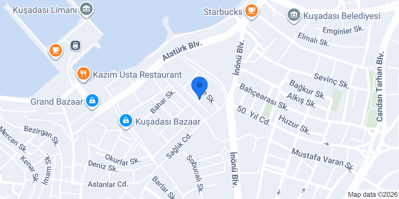 Helvacı Ali Kuşadası konumu