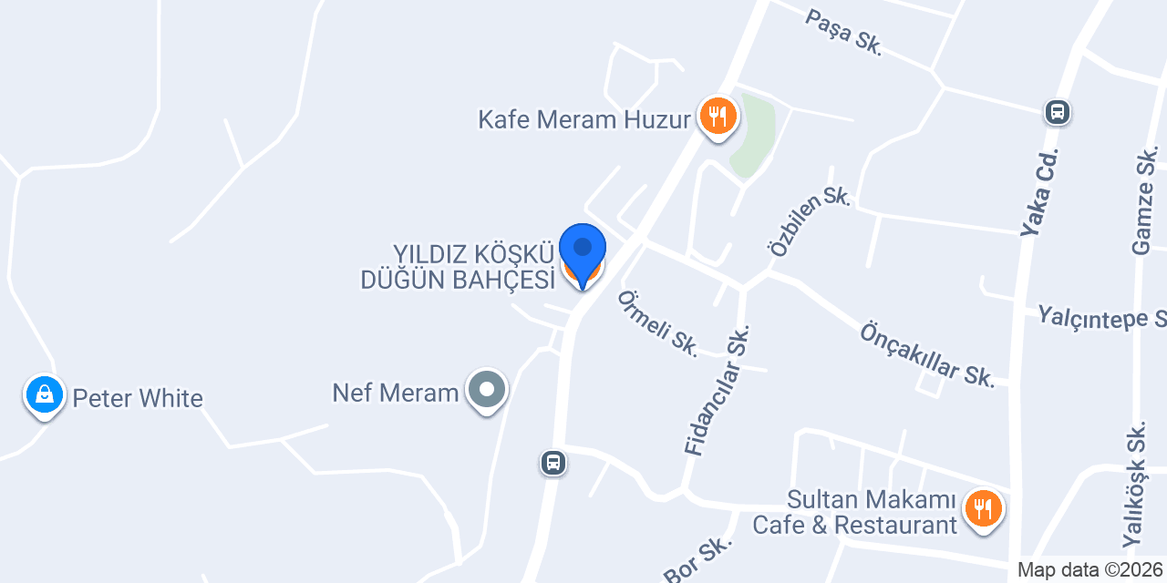 YILDIZ KÖŞKÜ DÜĞÜN BAHÇESİ konumu