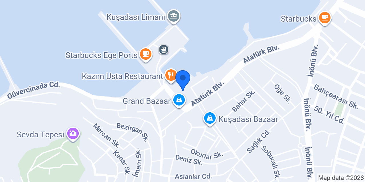 Güverte Restaurant konumu
