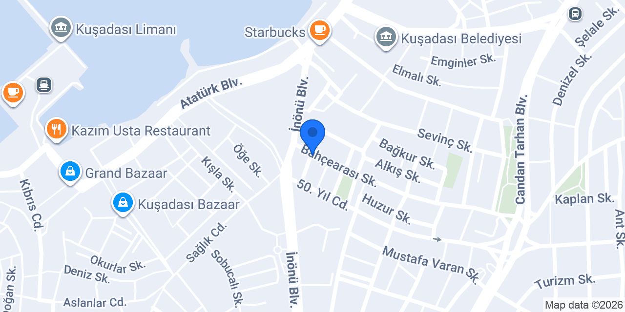 Kuşadası Çilingir Anahtar konumu