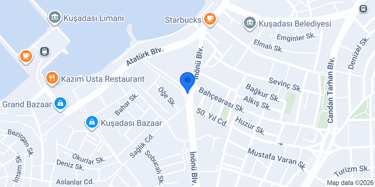 Black Moon Tattoo Studio Kuşadası konumu
