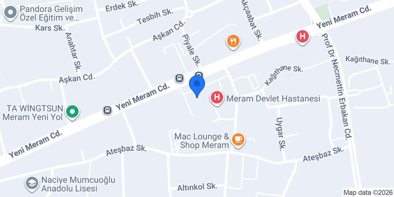 Meram Devlet Hastanesi Acil Servis konumu
