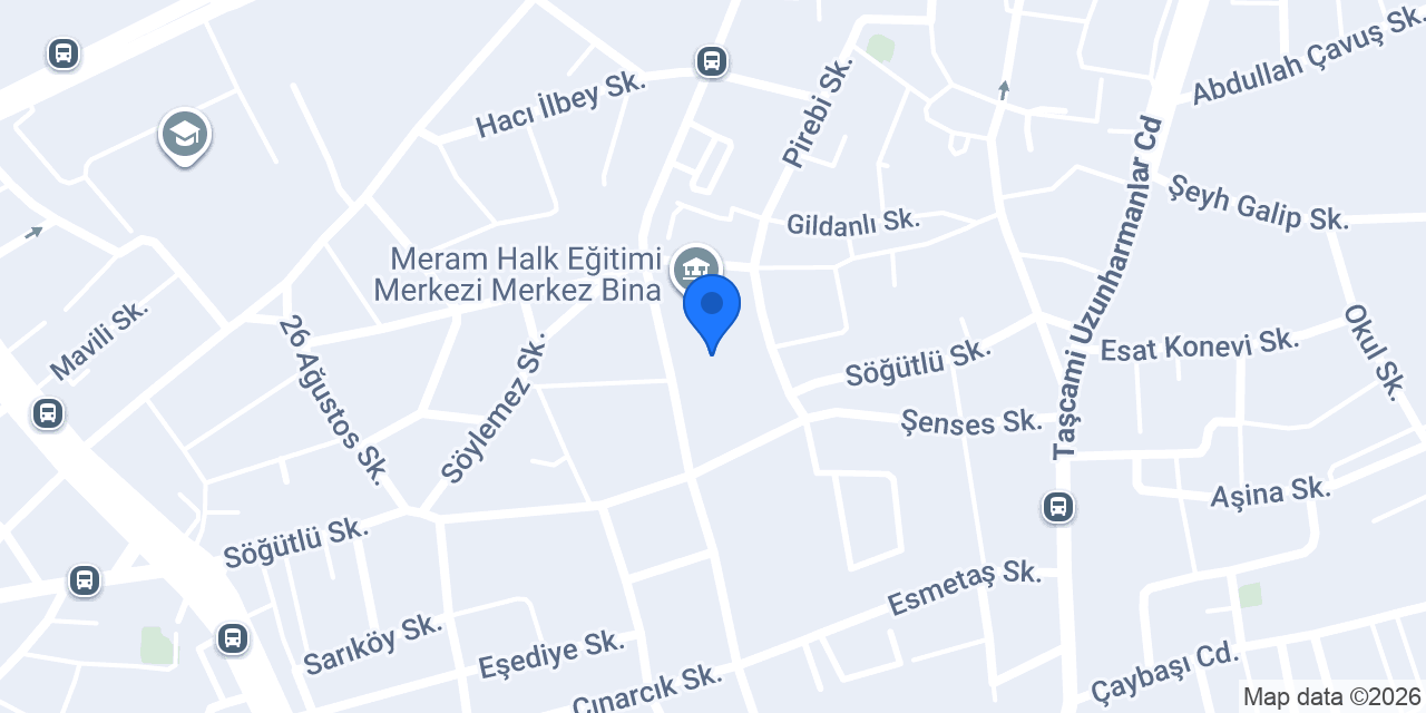 Meram İmam Hatip Ortaokulu konumu