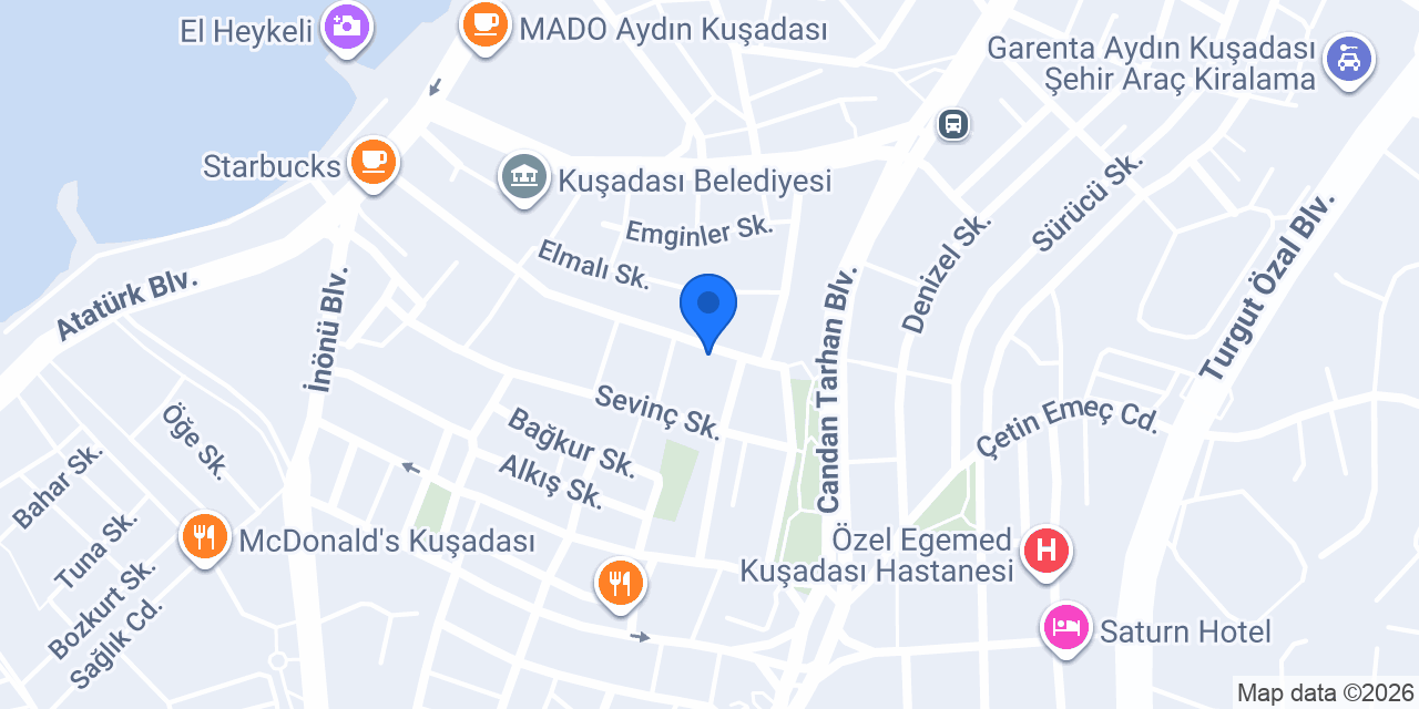 Aydınalp Otel konumu