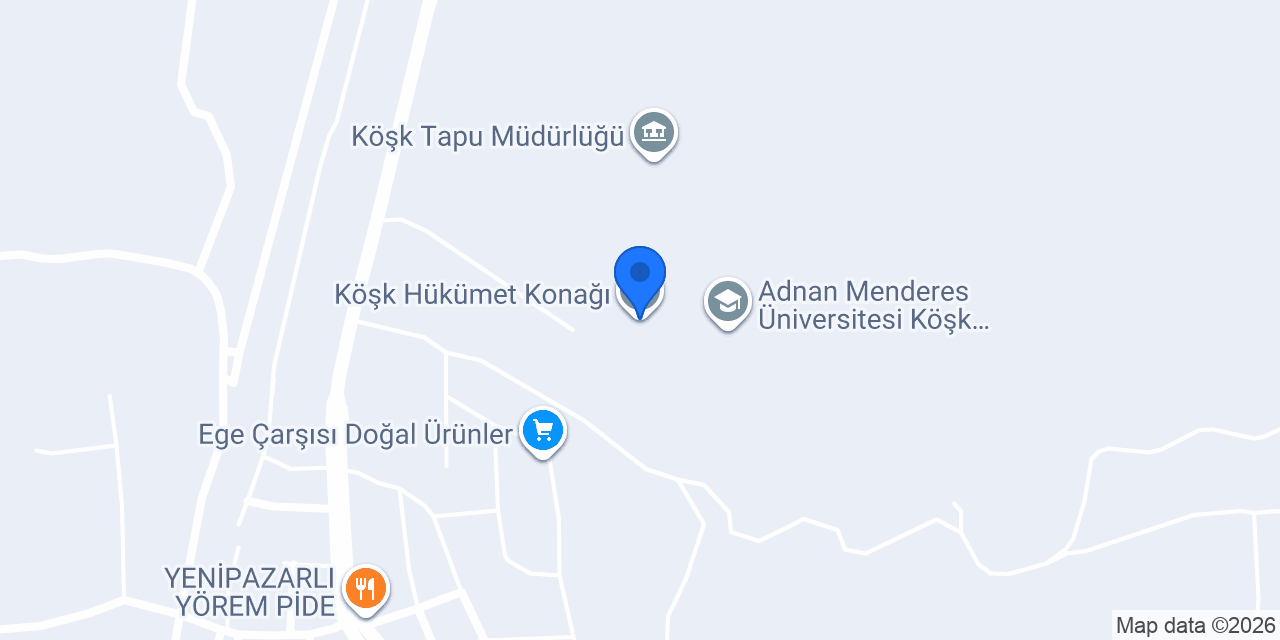 Köşk Hükümet Konağı konumu