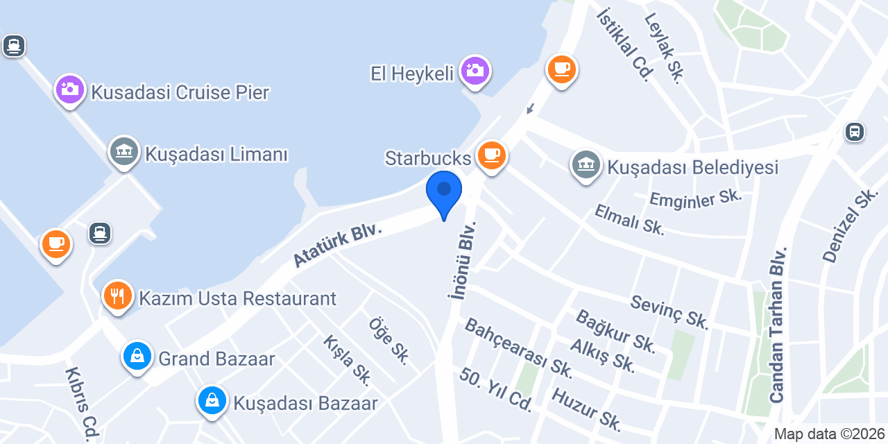 Yapı Kredi - Kuşadası Şubesi konumu