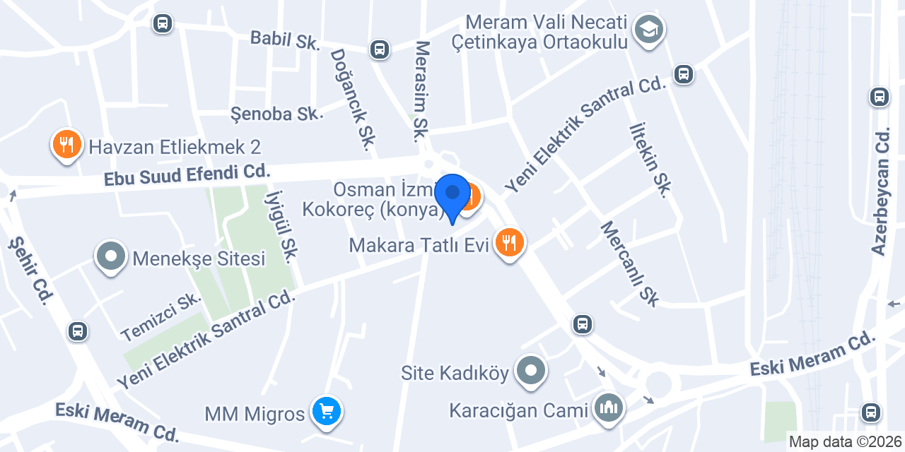 ÖZEL Çiçekçilik Konya konumu