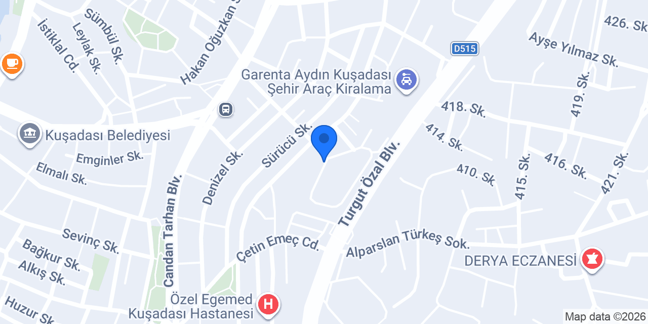 Kuşadası elektrikçi konumu