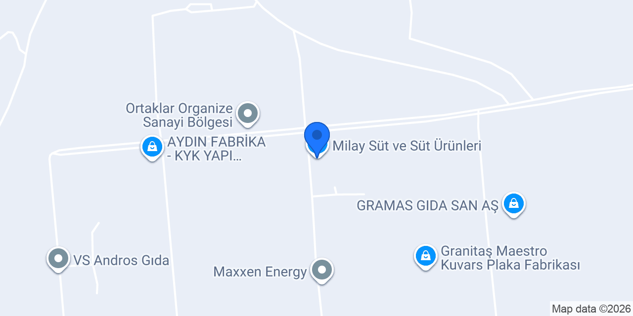 Milay Süt ve Süt Ürünleri konumu