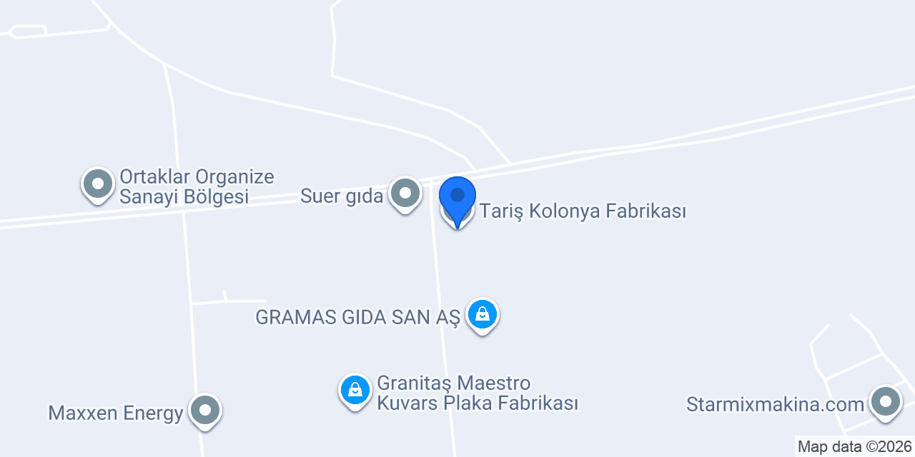 Tariş Kolonya Fabrikası konumu