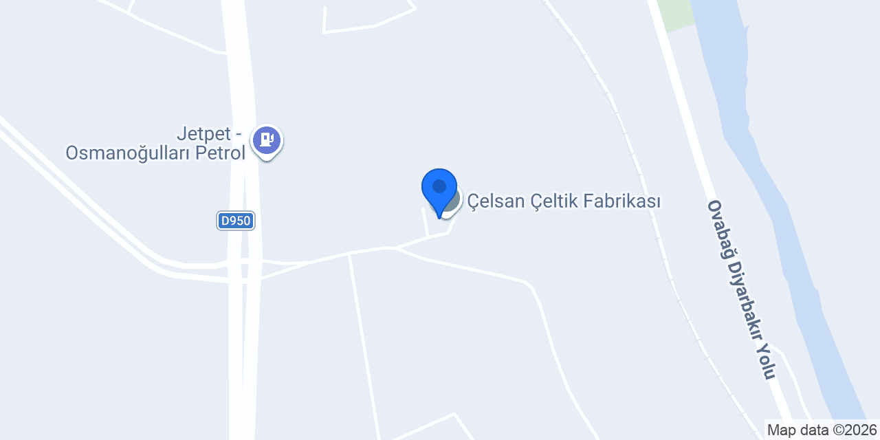 Çelsan Çeltik Fabrikası konumu