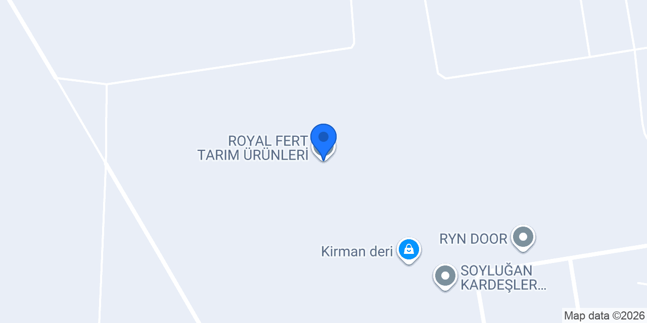 ROYAL FERT TARIM ÜRÜNLERİ konumu