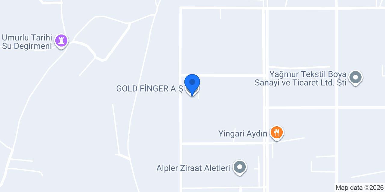 GOLD FİNGER A.Ş konumu