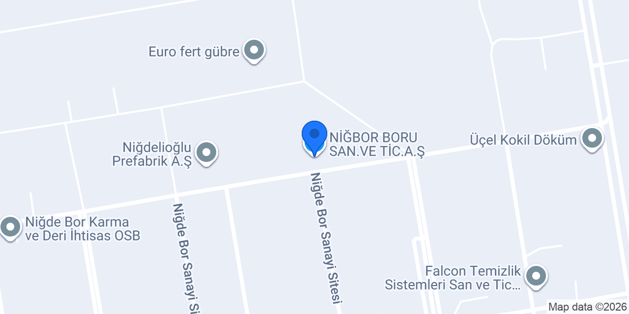 NİĞBOR BORU SAN.VE TİC.A.Ş. konumu