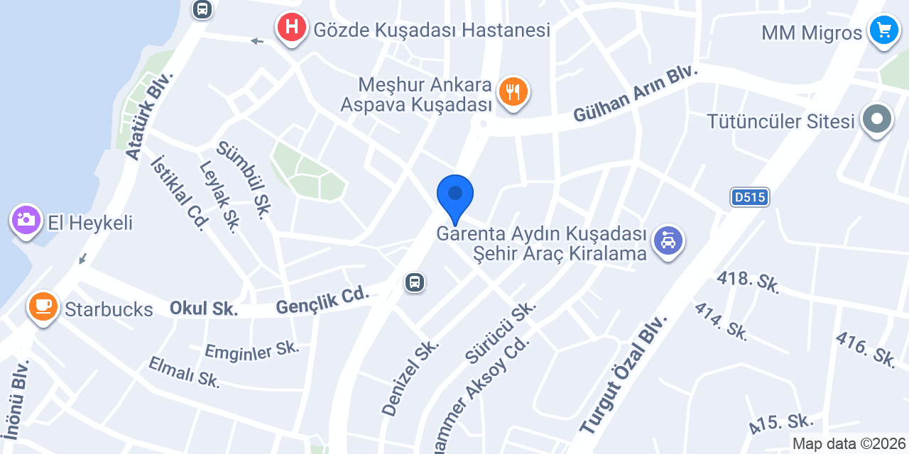 Super Coffee - Kuşadası konumu