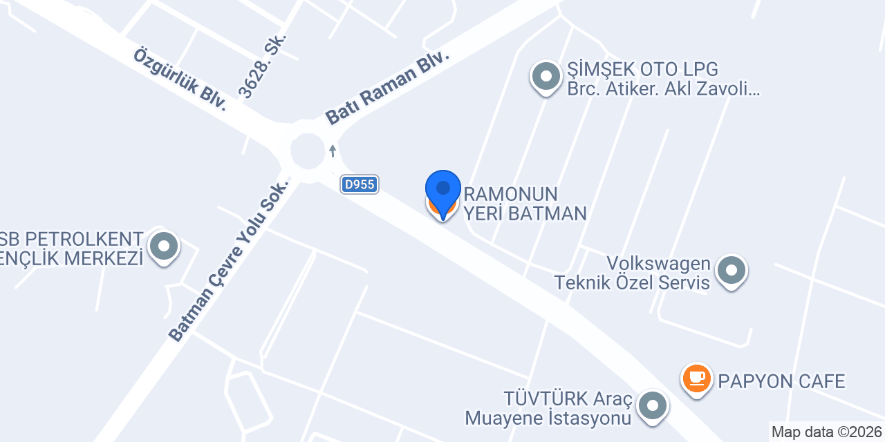 RAMONUN YERİ BATMAN konumu