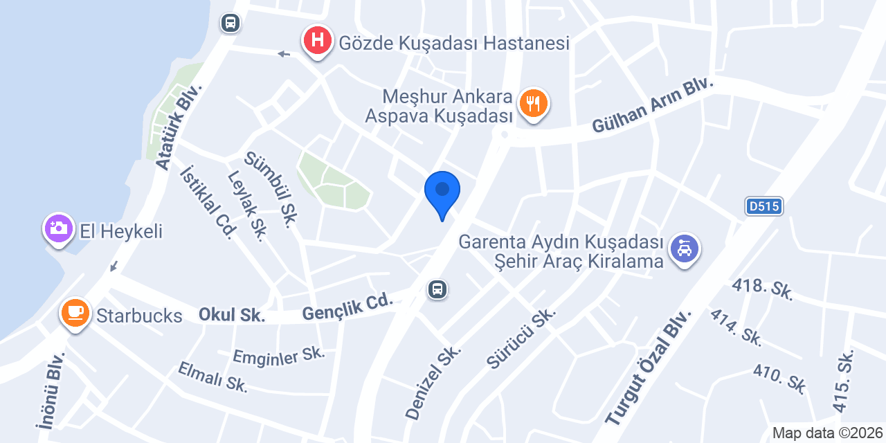 Okyanus Eczanesi konumu