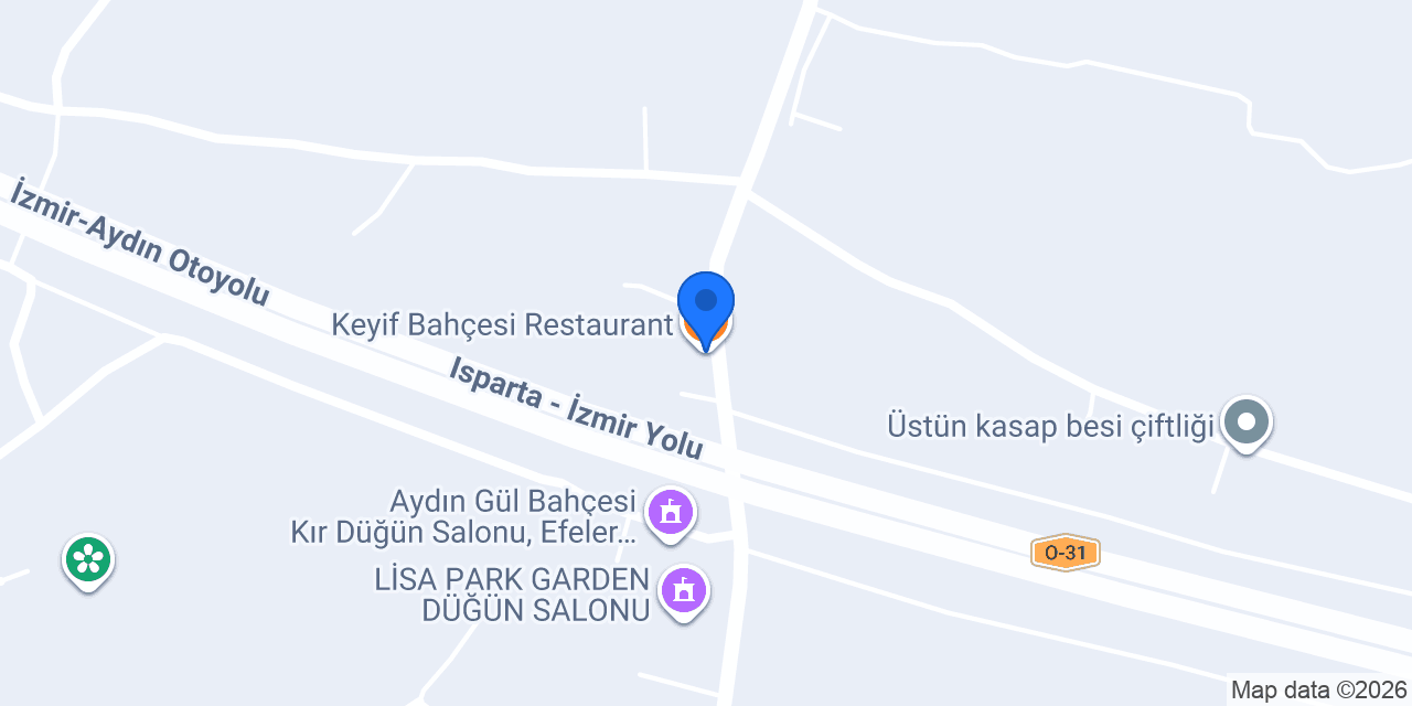 Keyif Bahçesi Restaurant konumu