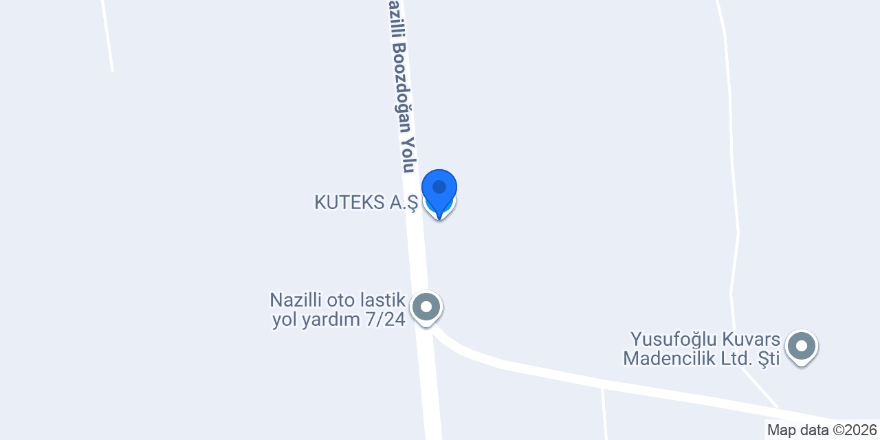 KUTEKS A.Ş. konumu