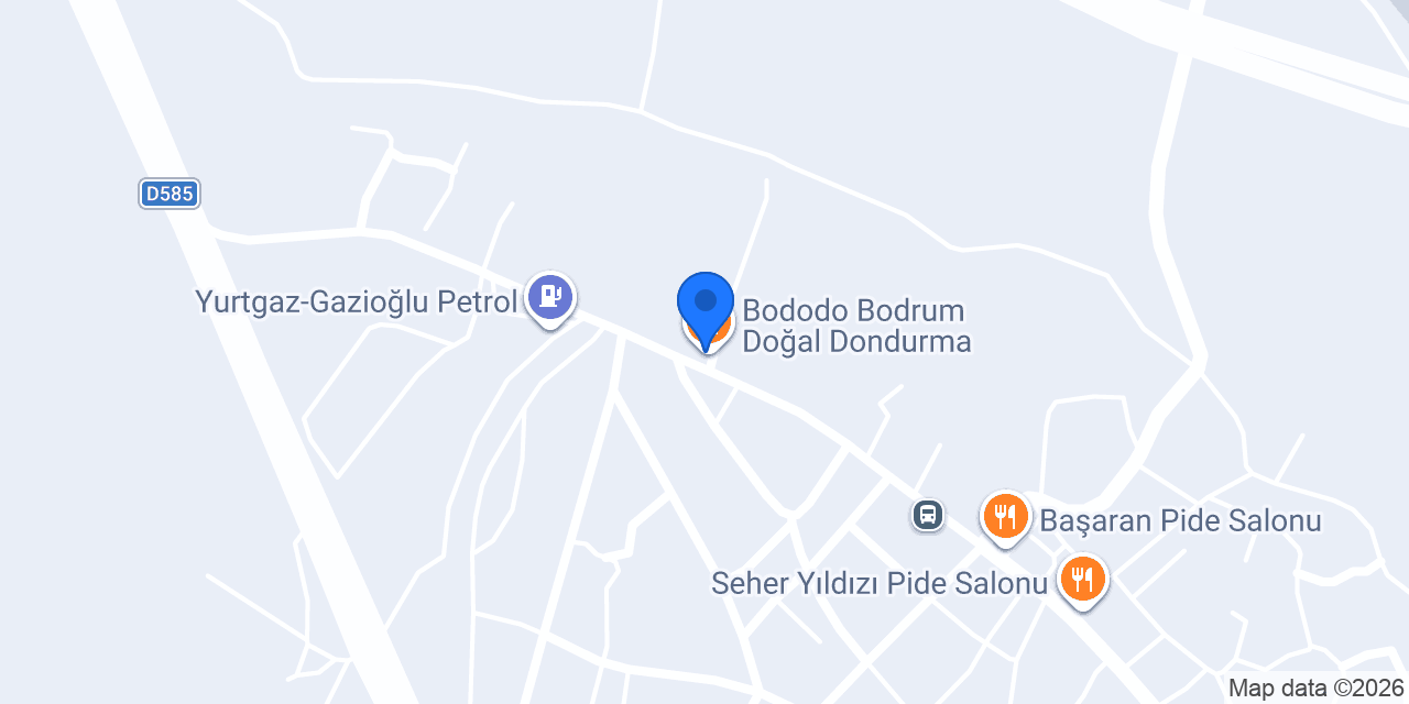 Bododo Bodrum Doğal Dondurma konumu