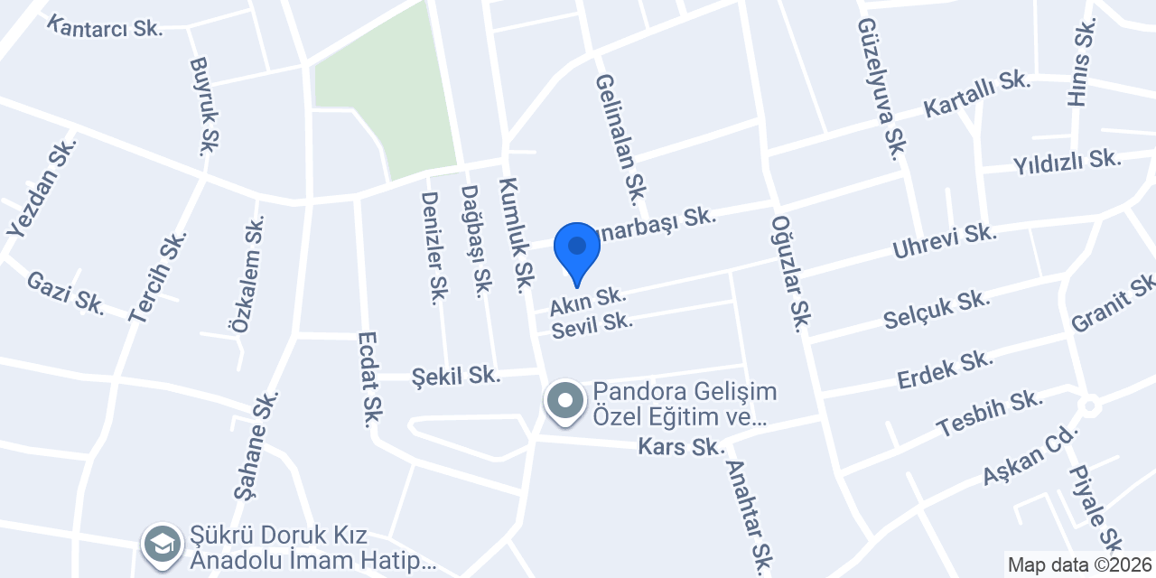 MEY Akademi Özel Öğretim Kursu konumu