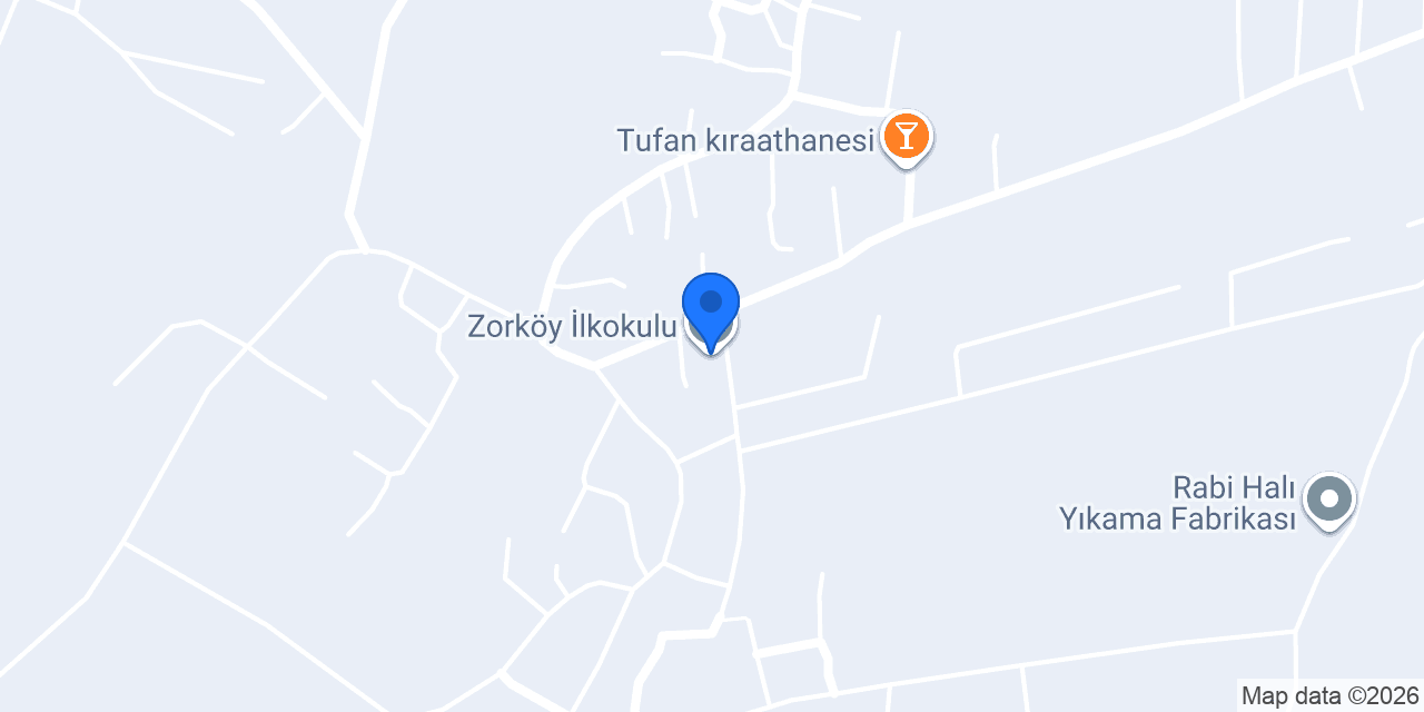 Zorköy İlkokulu konumu