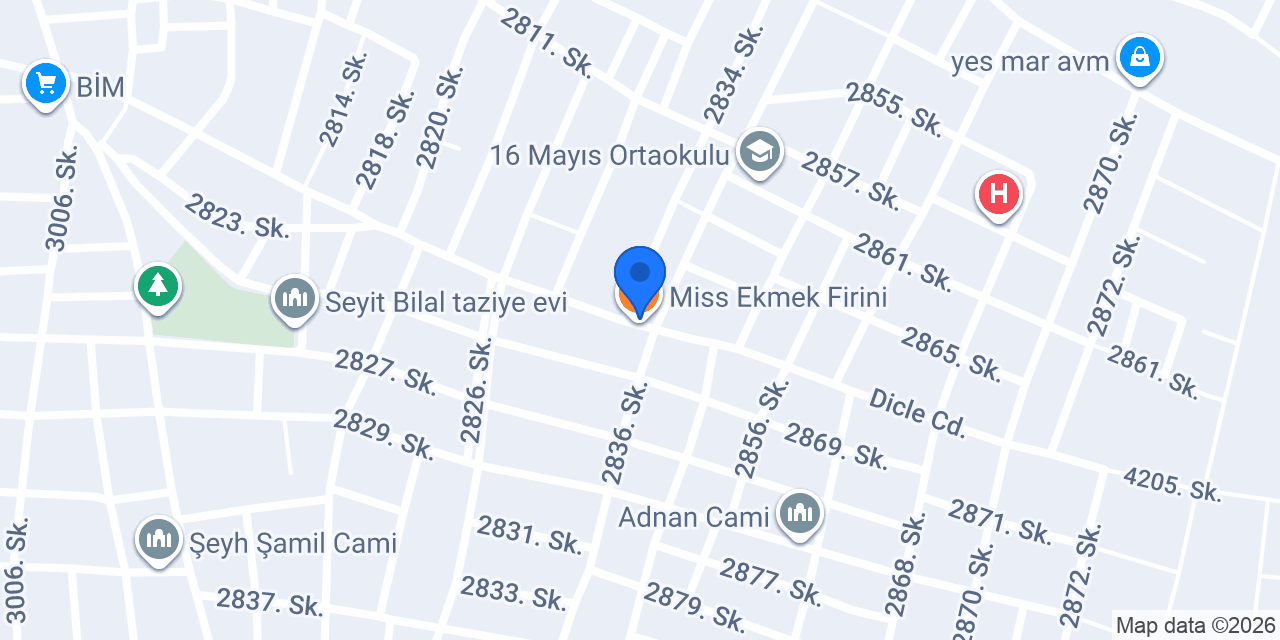 Miss Ekmek Firini konumu