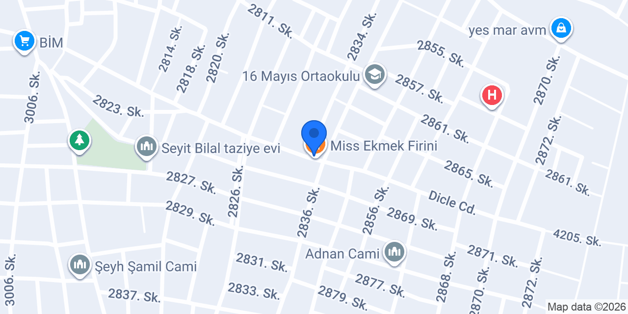 Dicle Lahmacun ve Pide Salonu konumu