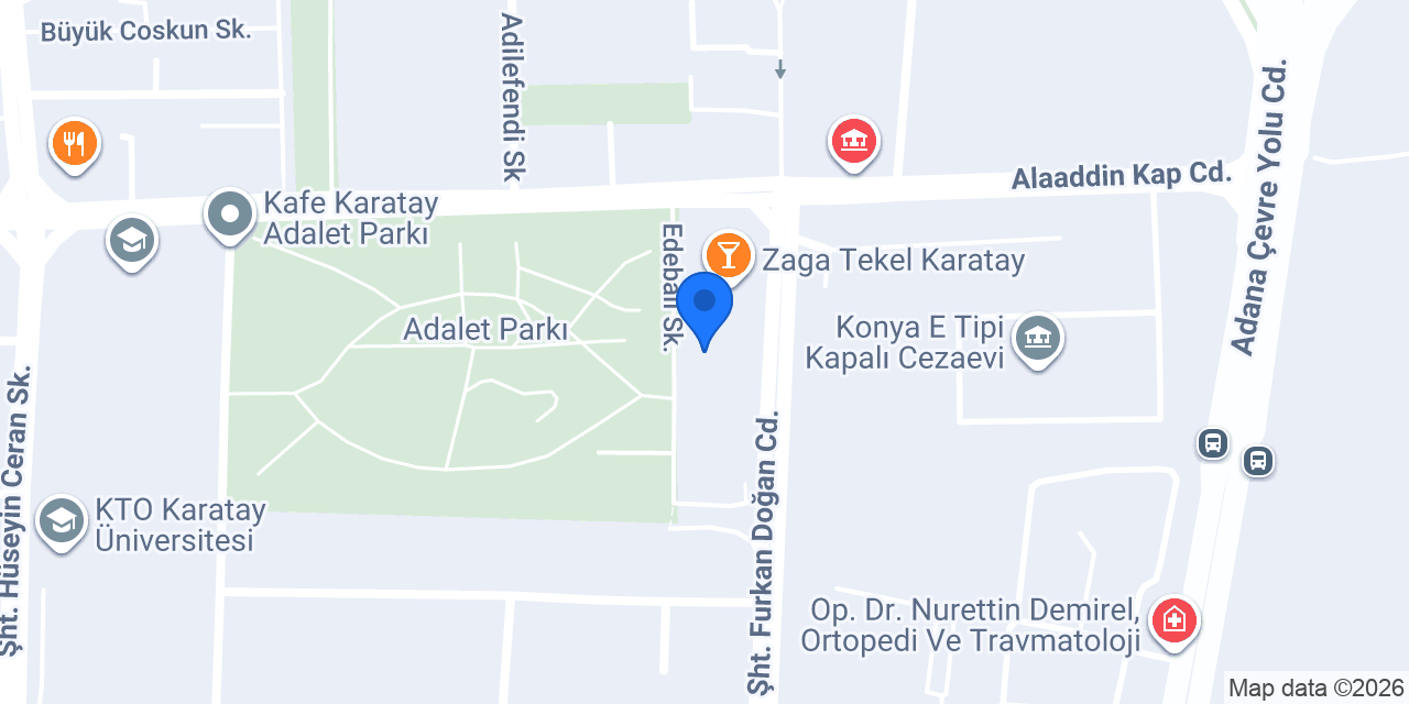 Selçuklu Tulumbacısı Adliye Şubesi konumu