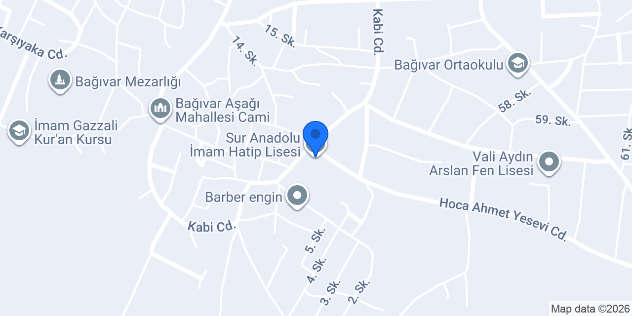 Sur Anadolu İmam Hatip Lisesi konumu