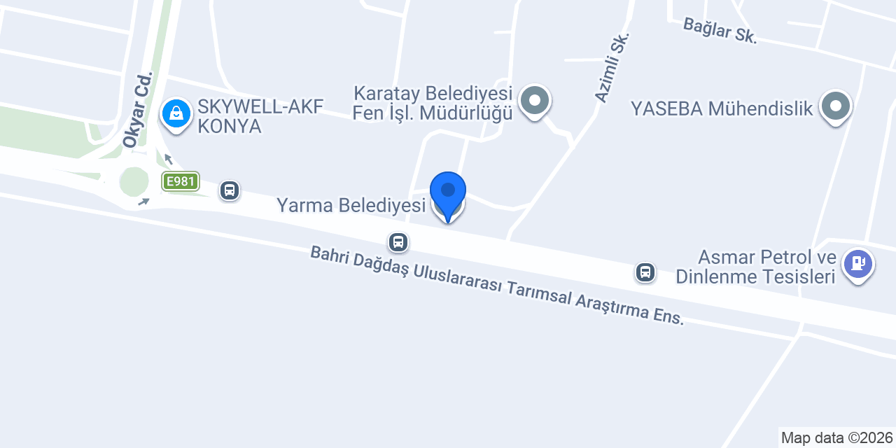 Yarma Belediyesi konumu