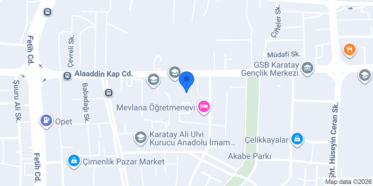 Akabe İmam Hatip Ortaokulu konumu